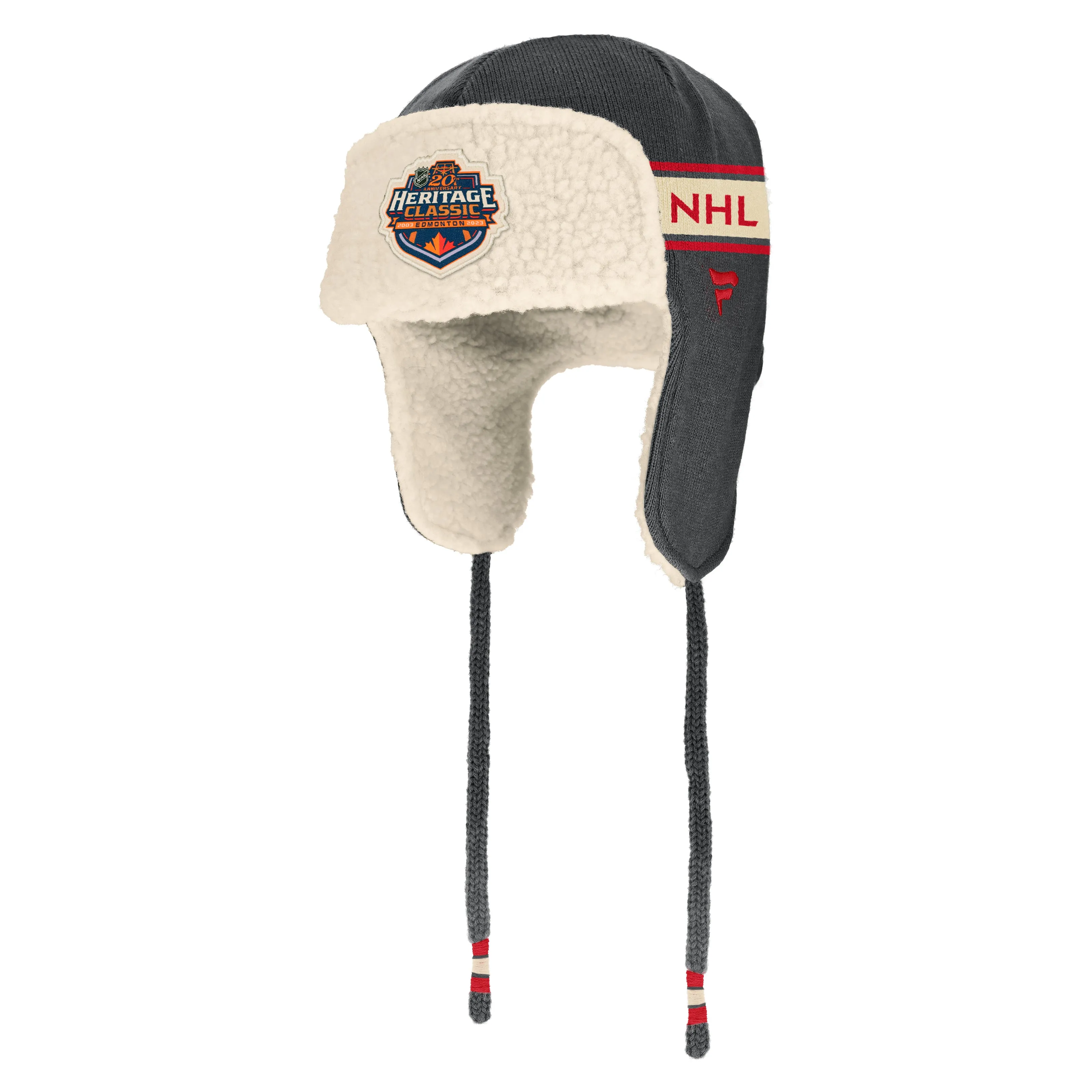 2023 Heritage Classic NHL Fanatics Branded Men's Grey/Cream Trapper Hat