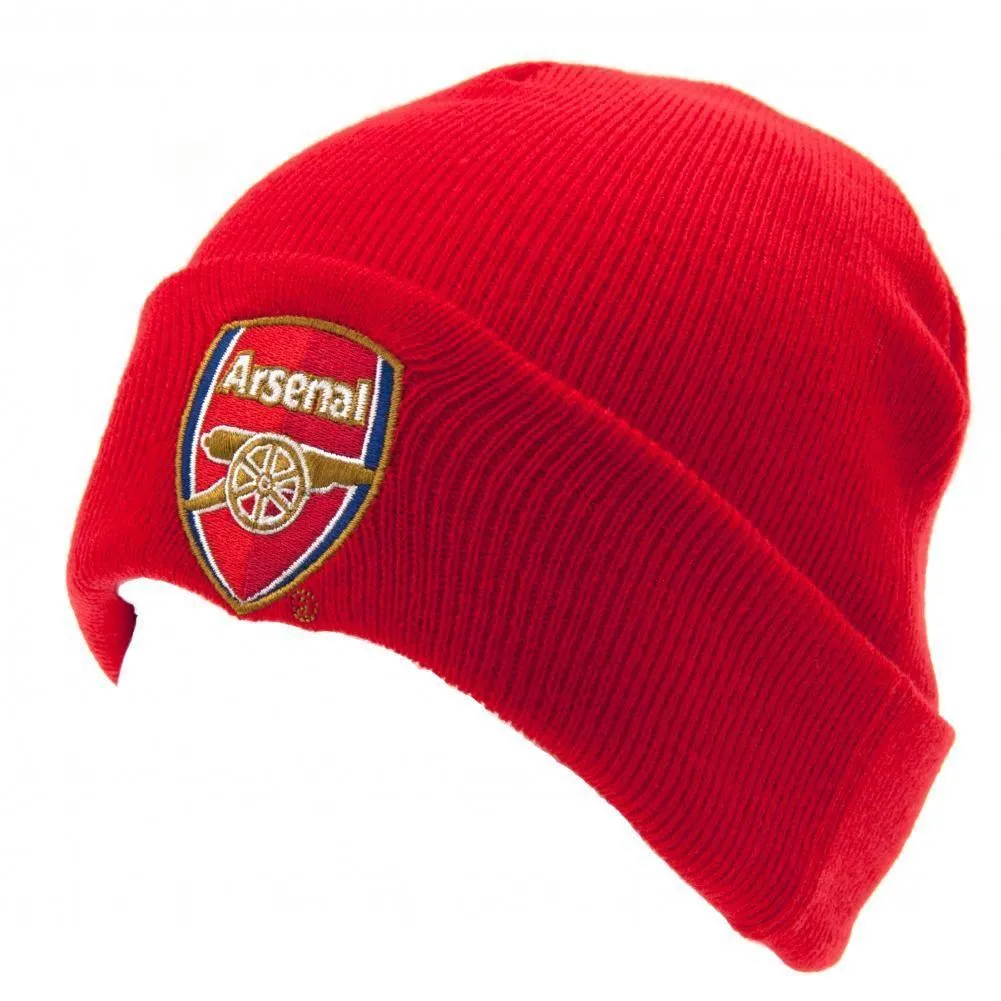 Arsenal FC Unisex Adults TU Crest Knitted Hat