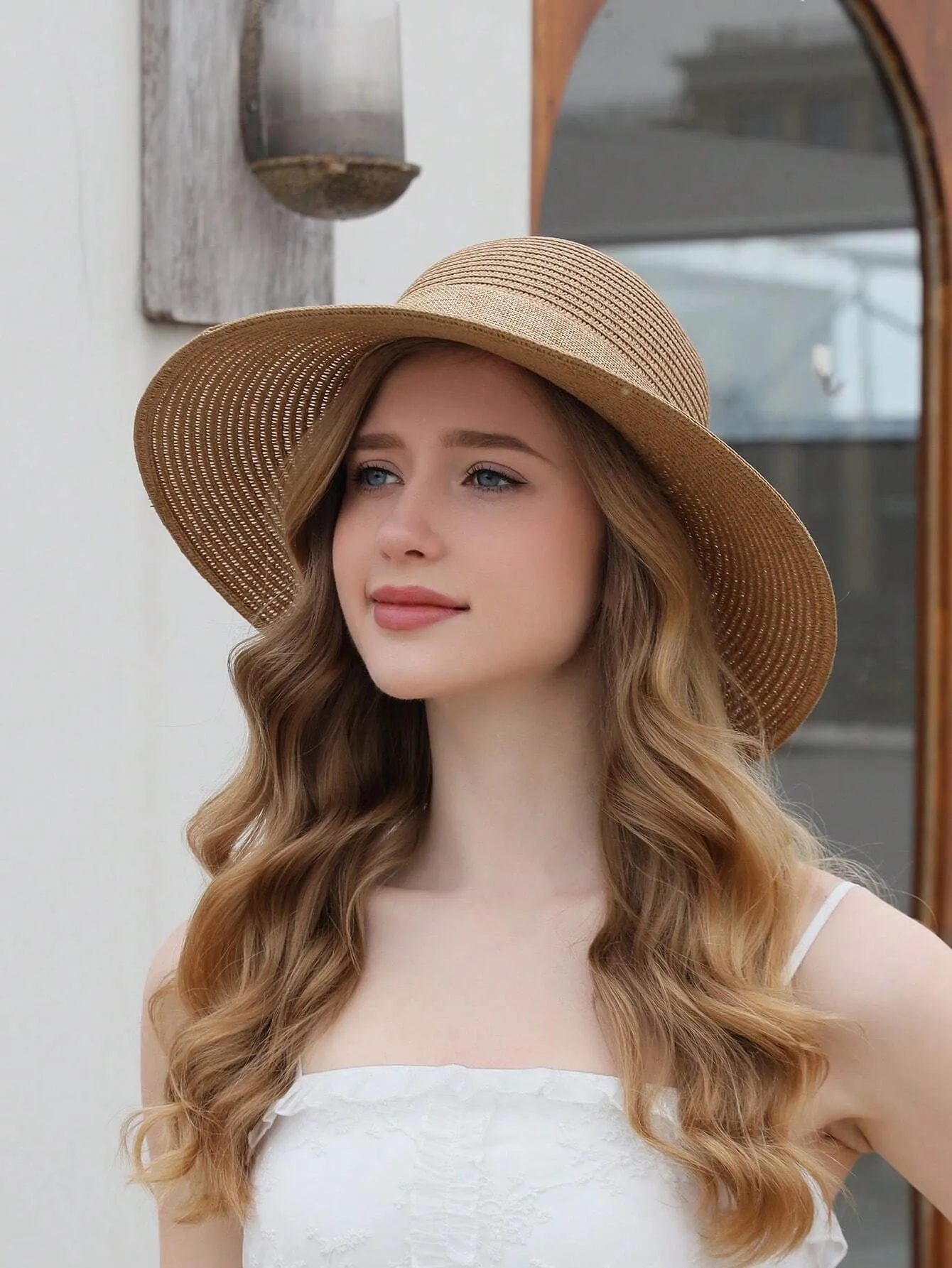 Boho Solid Wide Brim Hat