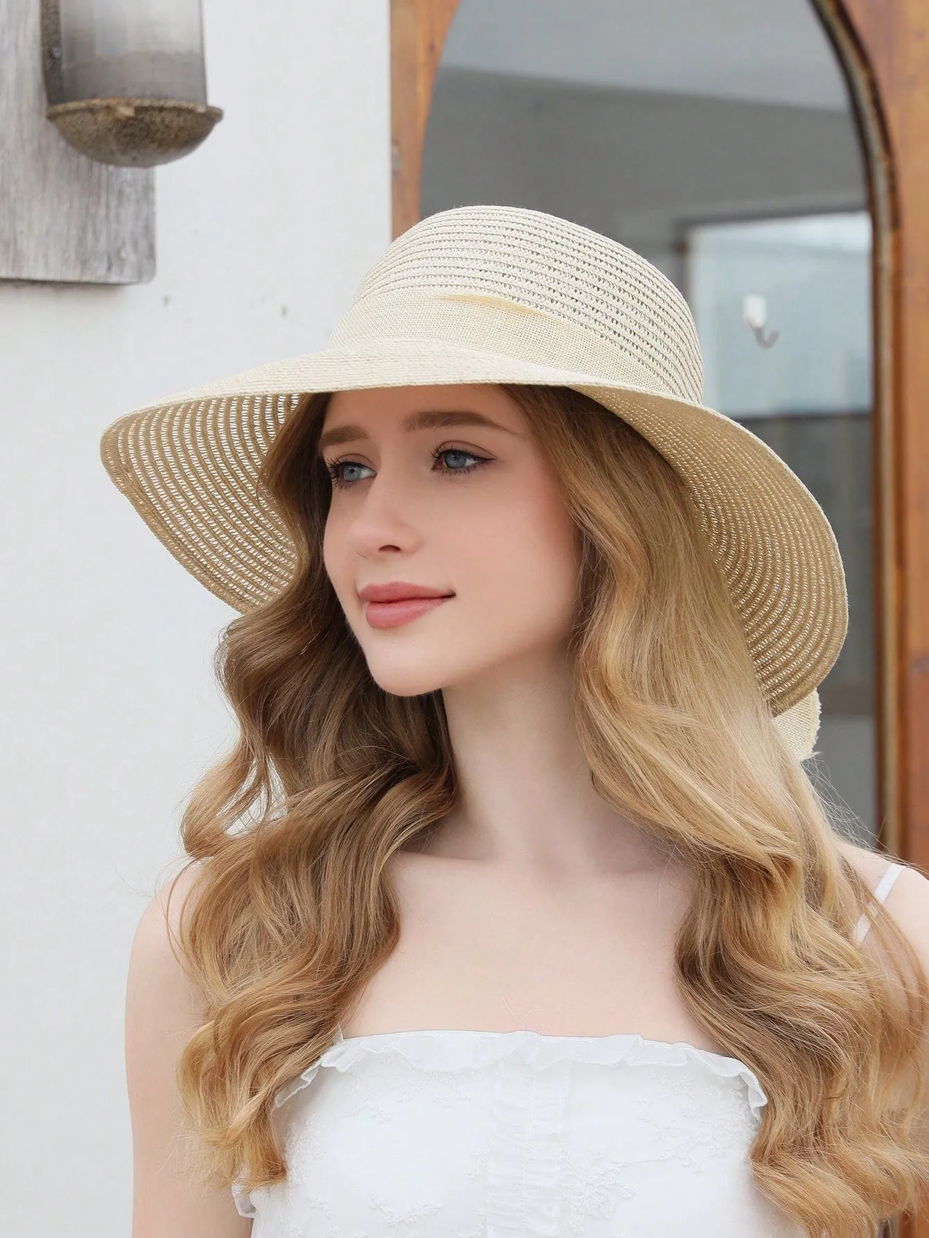 Boho Solid Wide Brim Hat