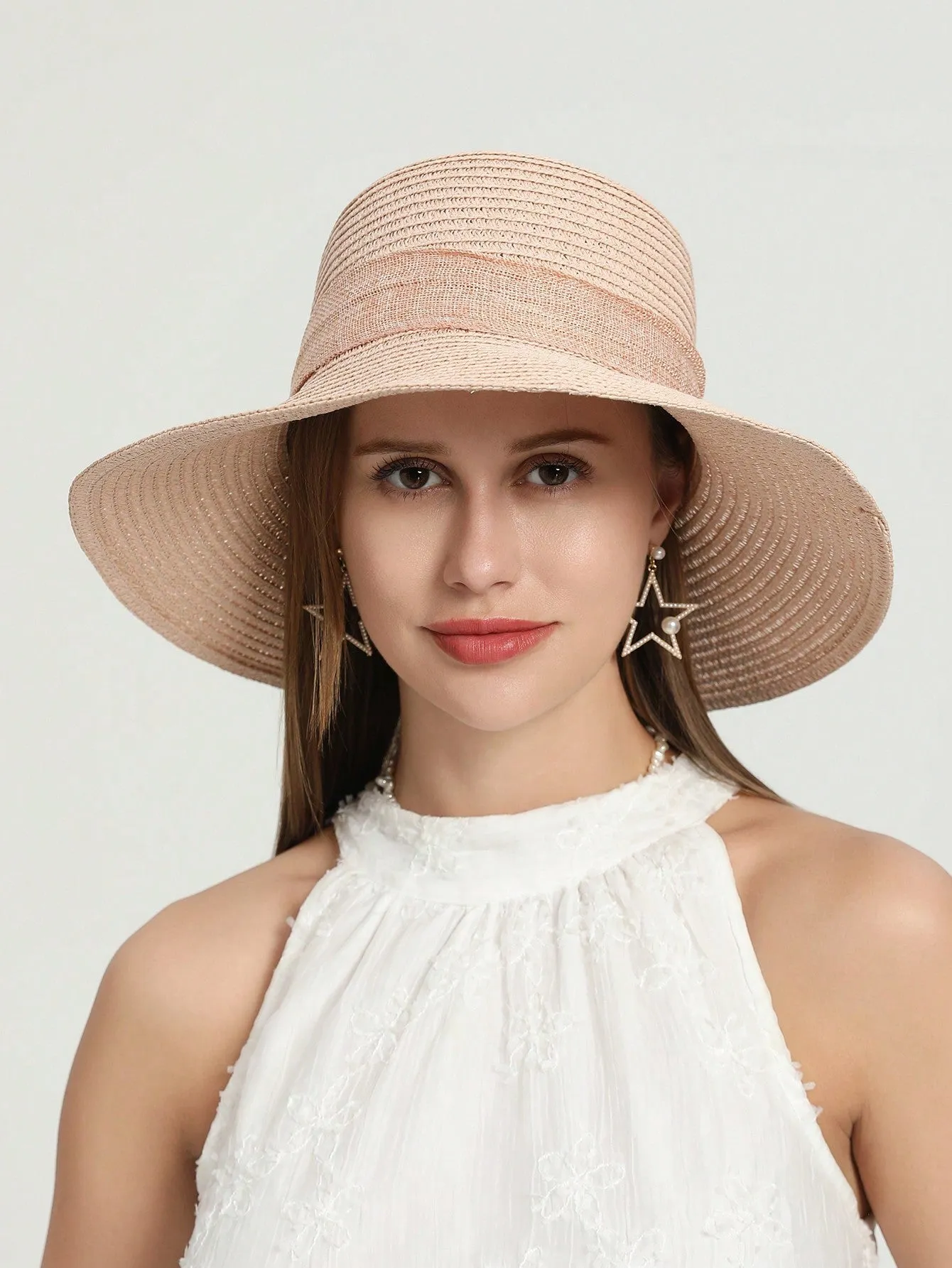 Boho Solid Wide Brim Hat