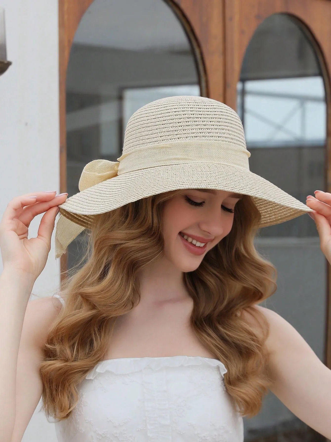 Boho Solid Wide Brim Hat
