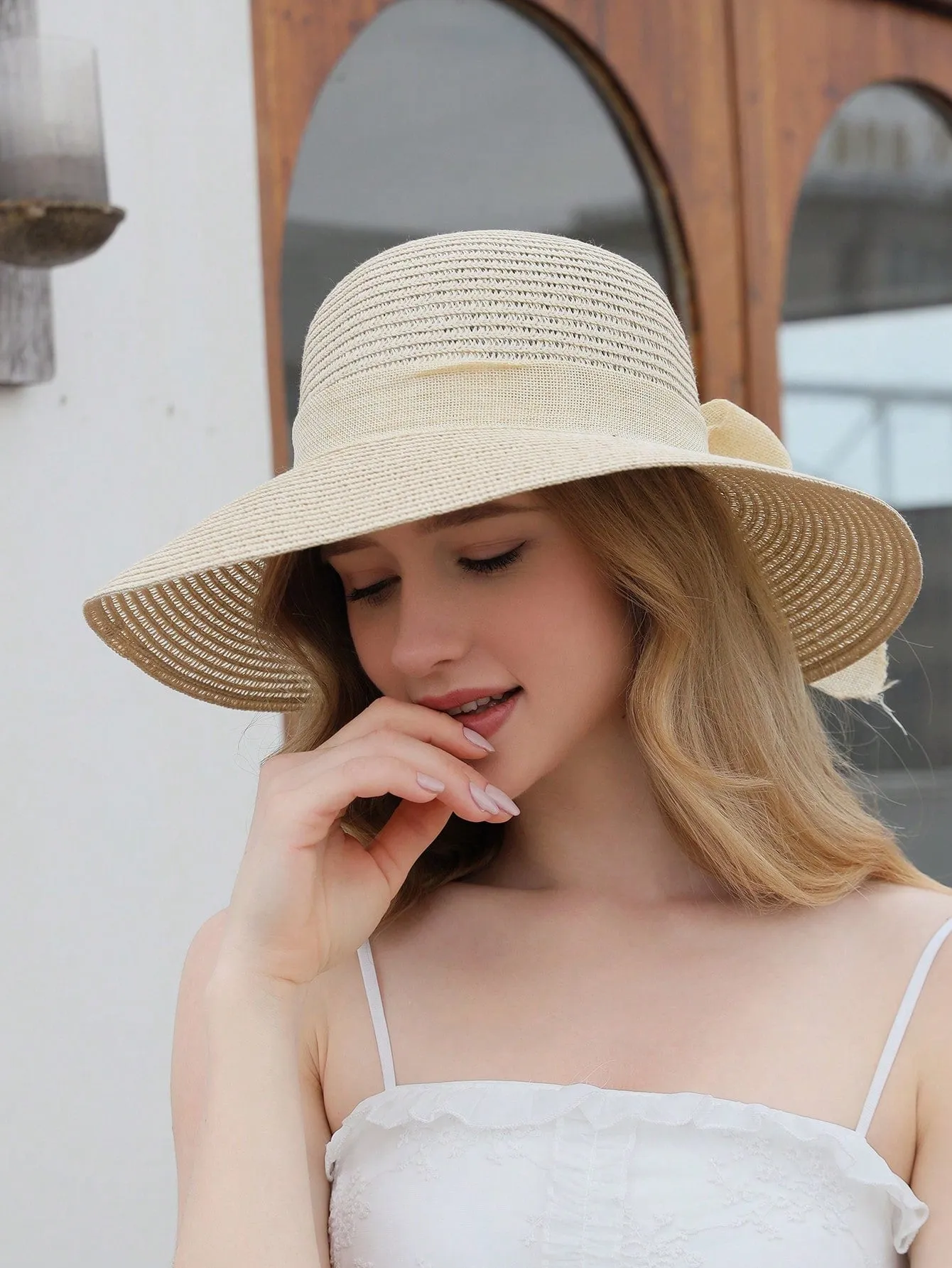 Boho Solid Wide Brim Hat