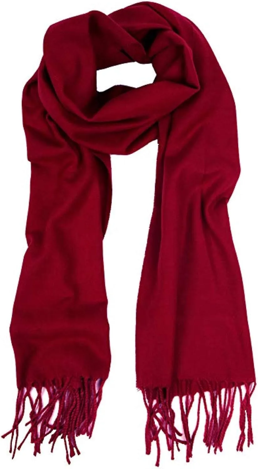Cashmere Feel Winter Solid Color Scarf for women or men