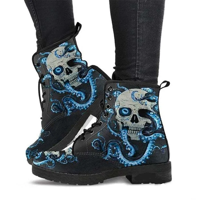 Funki Buys | Boots | Women's British Style Lace up Ankle Boots