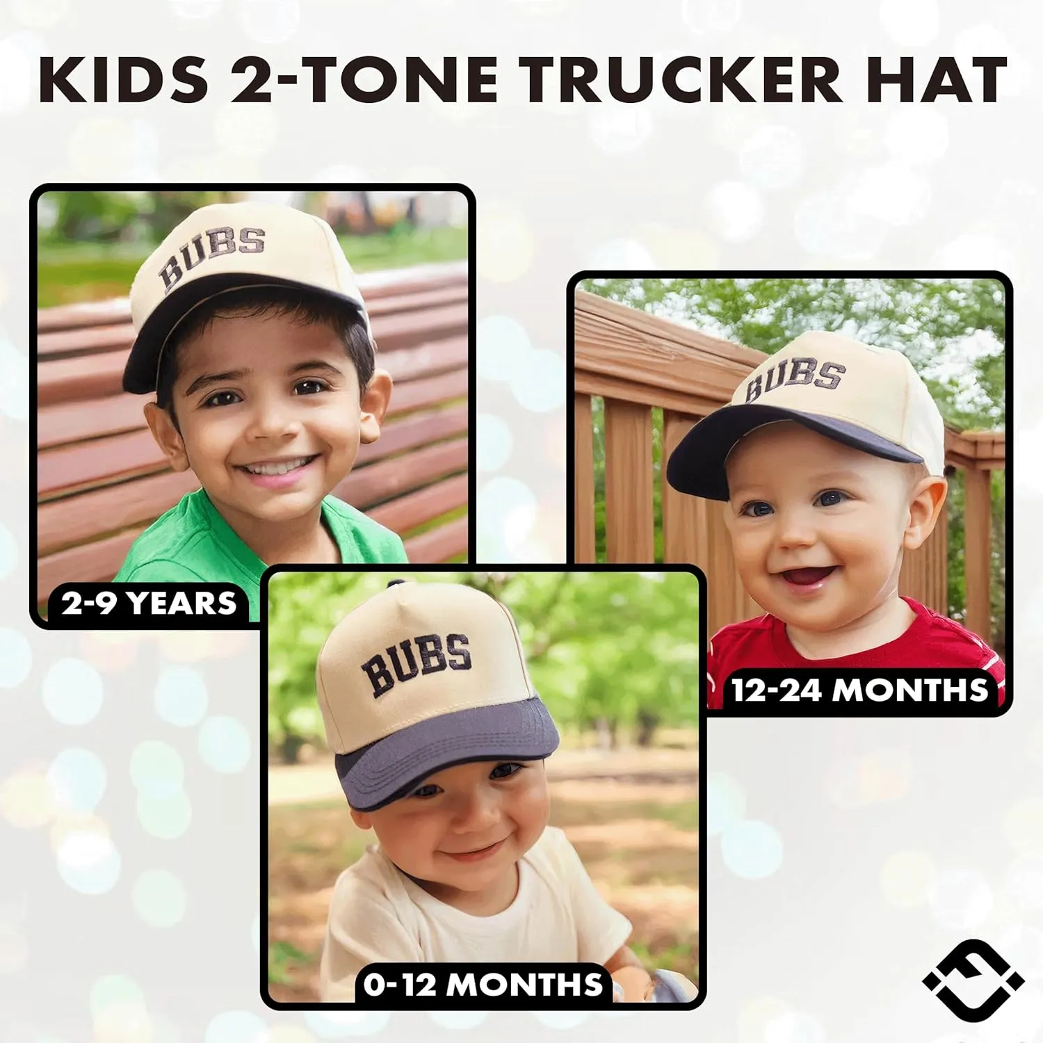 Funky Junque Premium Kids Trucker Hat Vintage Snapback Baseball Cap - Toddler Designs, Infant Sizes