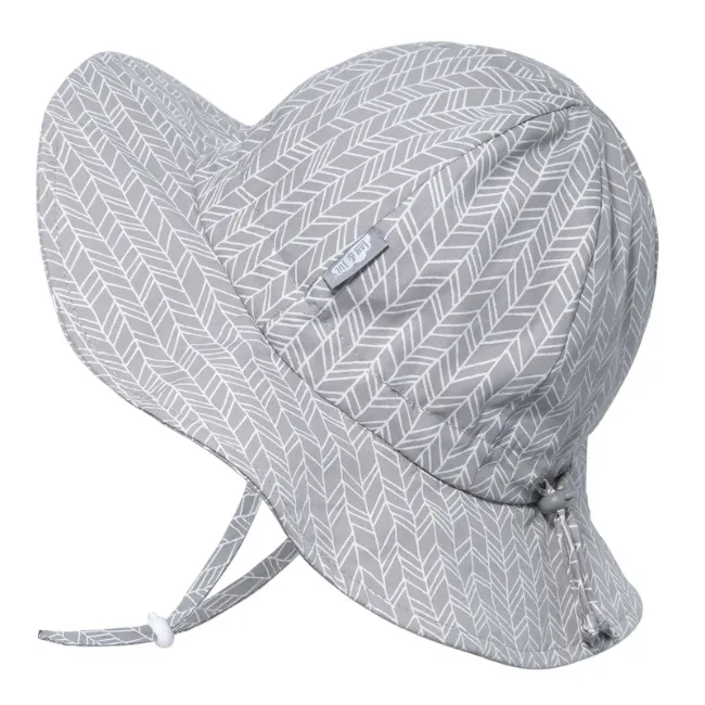 jan   jul by twinklebelle cotton floppy sun hat - grey herringbone