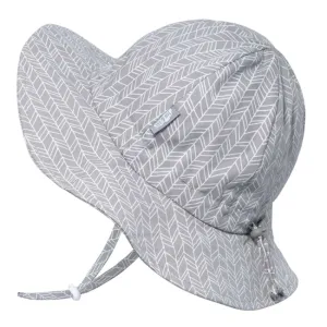 jan   jul by twinklebelle cotton floppy sun hat - grey herringbone
