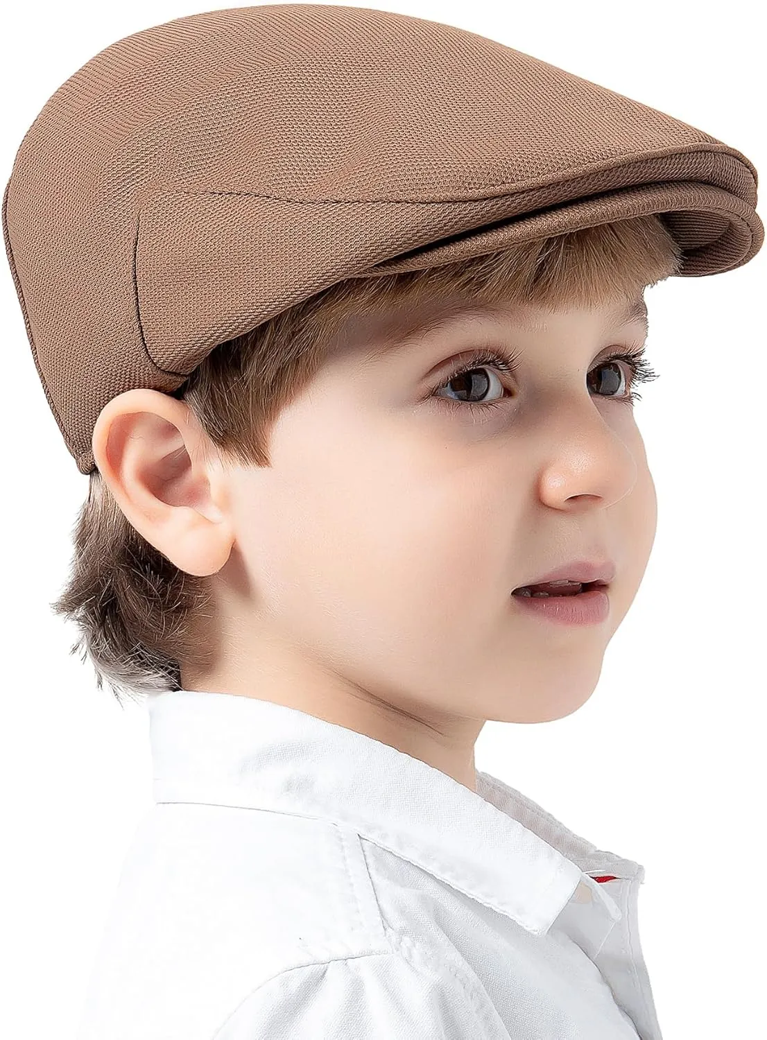 Jastore Kids Vintage Newsboy Cap Toddler Tweed Beret Hat Cabbie Hat Little Kids Driver Cap Ivy Gatsby Cap