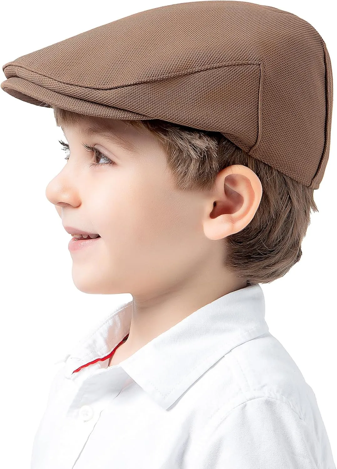 Jastore Kids Vintage Newsboy Cap Toddler Tweed Beret Hat Cabbie Hat Little Kids Driver Cap Ivy Gatsby Cap