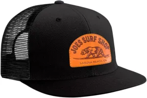Joe's Surf Shop Surfing Bear Flat Bill Snapback Trucker Hat