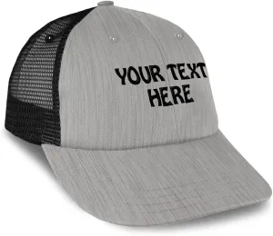 Mesh Trucker Hat Baseball Cap Custom Personalized Text Dad Hats for Men & Women