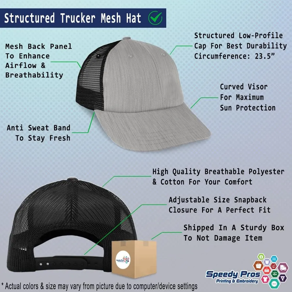 Mesh Trucker Hat Baseball Cap Custom Personalized Text Dad Hats for Men & Women