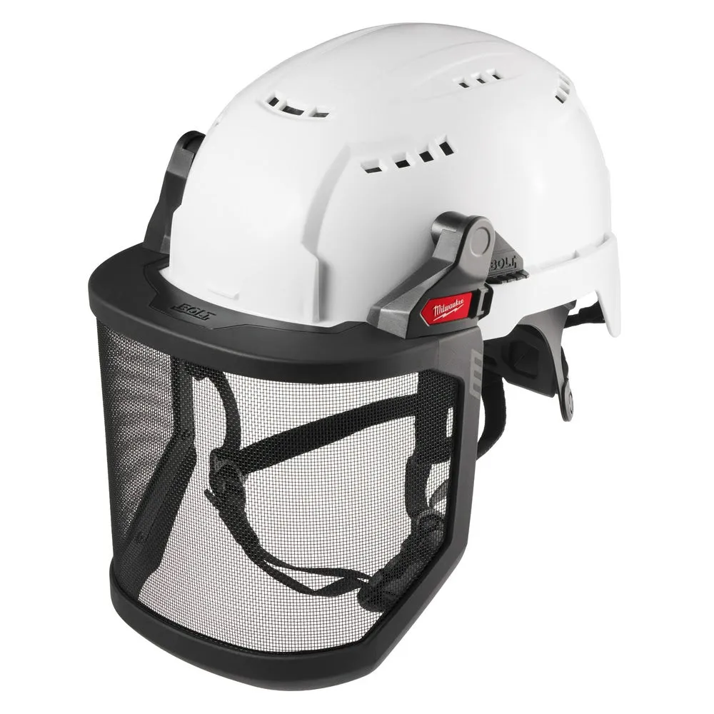 Milwaukee 48-73-1431 BOLT Full Face Shield - Metal Mesh (Compatible with Milwaukee Safety Helmet [No Brim])