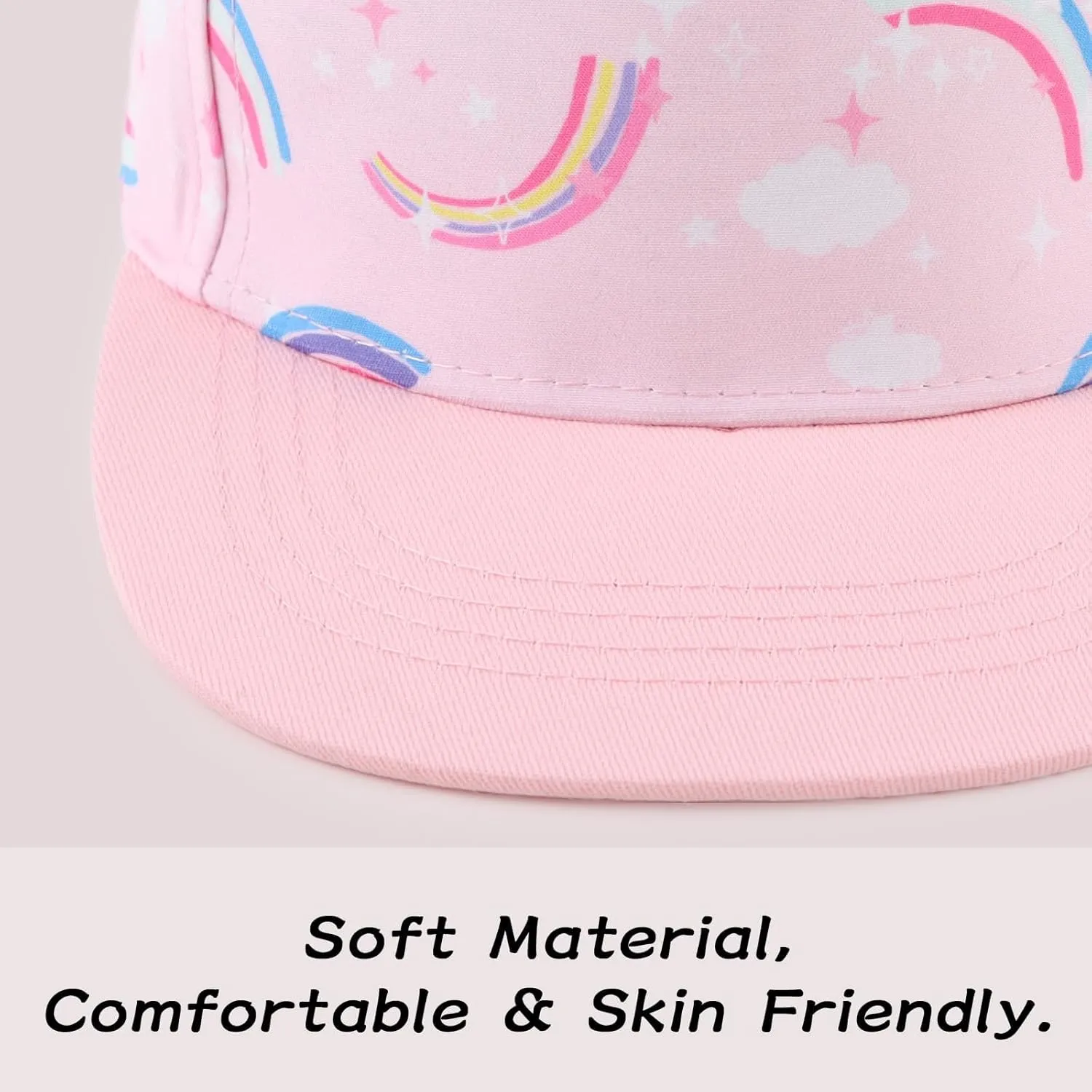 Peecabe Toddler Baseball Hat Novelty Boy Girl Sun Cap Flat Brim Kid Baseball Hats 6M-8Y