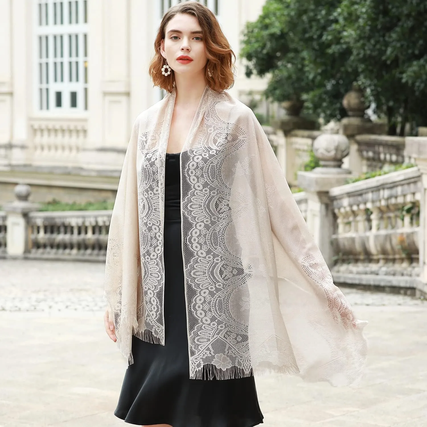RIIQIICHY Shawls and Wraps for Evening Dresses Scarfs for Women Pashmina Wedding Formal Shawl