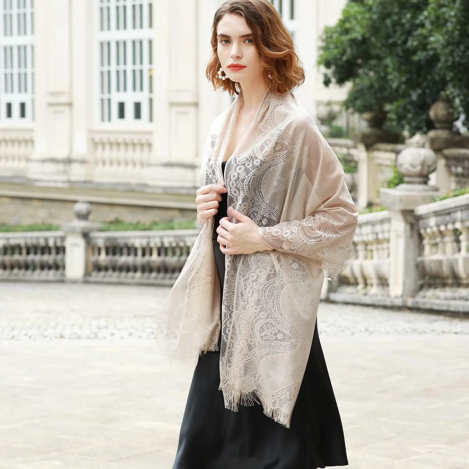 RIIQIICHY Shawls and Wraps for Evening Dresses Scarfs for Women Pashmina Wedding Formal Shawl