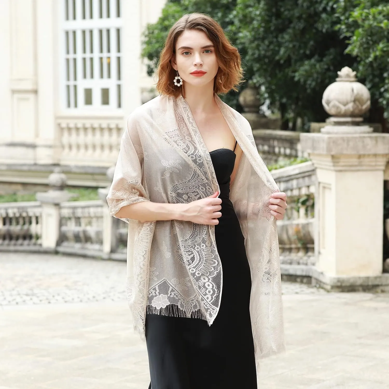 RIIQIICHY Shawls and Wraps for Evening Dresses Scarfs for Women Pashmina Wedding Formal Shawl