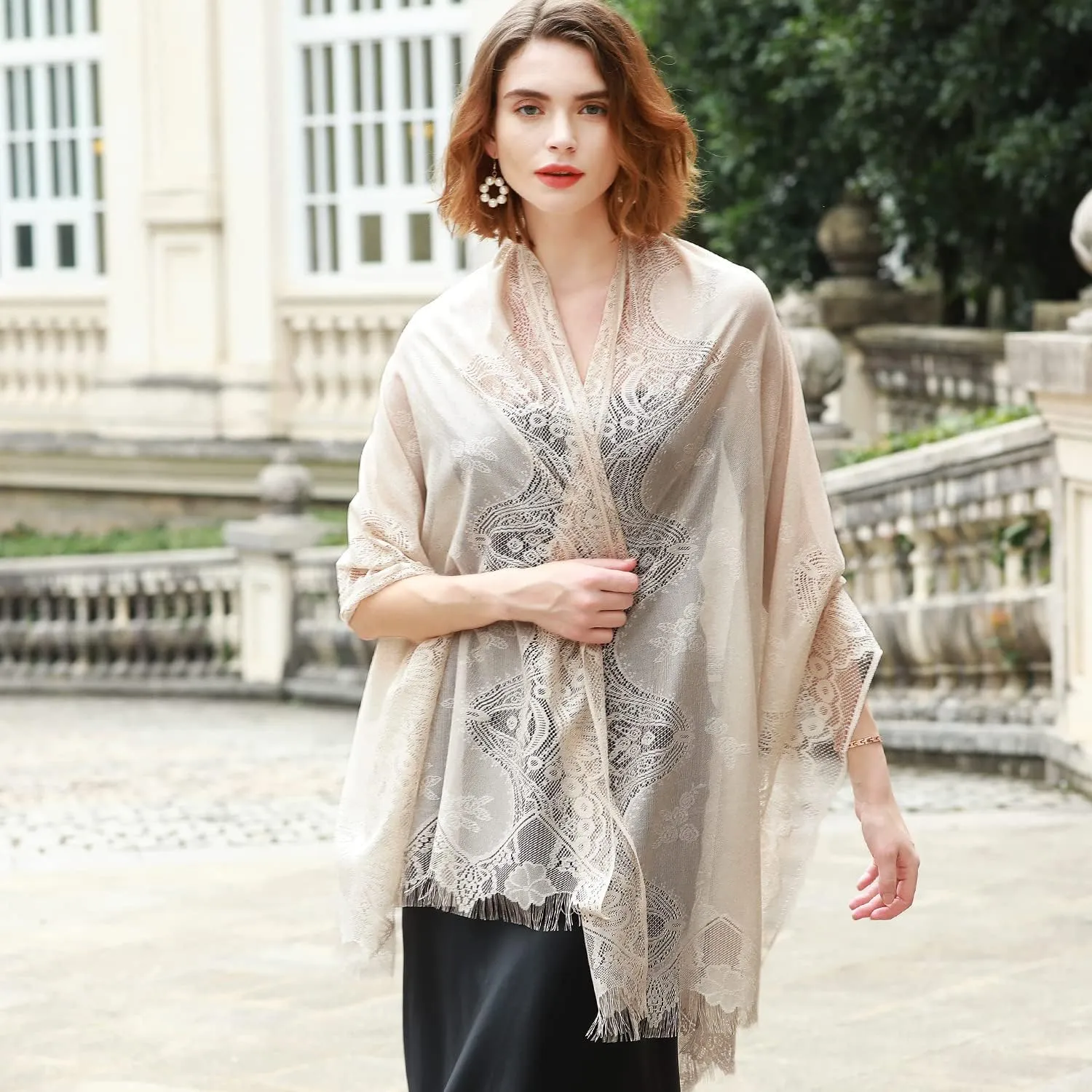 RIIQIICHY Shawls and Wraps for Evening Dresses Scarfs for Women Pashmina Wedding Formal Shawl