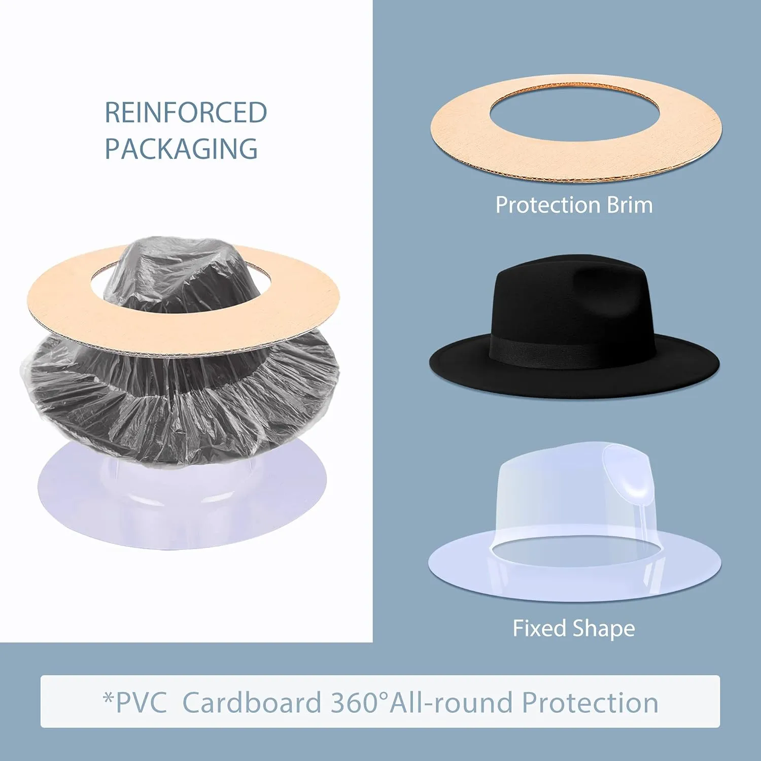 SAJUZEN Womens & Mens Fedora Hats, Wide Brim Fedora Hats for Women Men