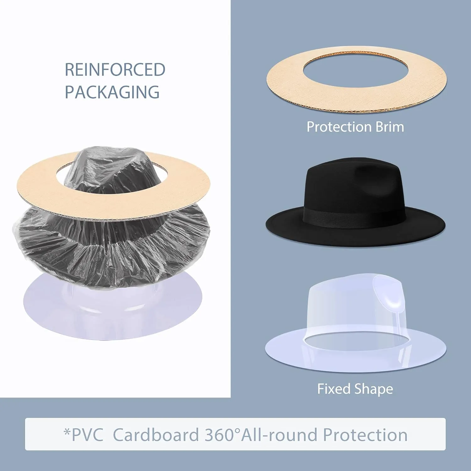 SAJUZEN Womens & Mens Fedora Hats, Wide Brim Fedora Hats for Women Men