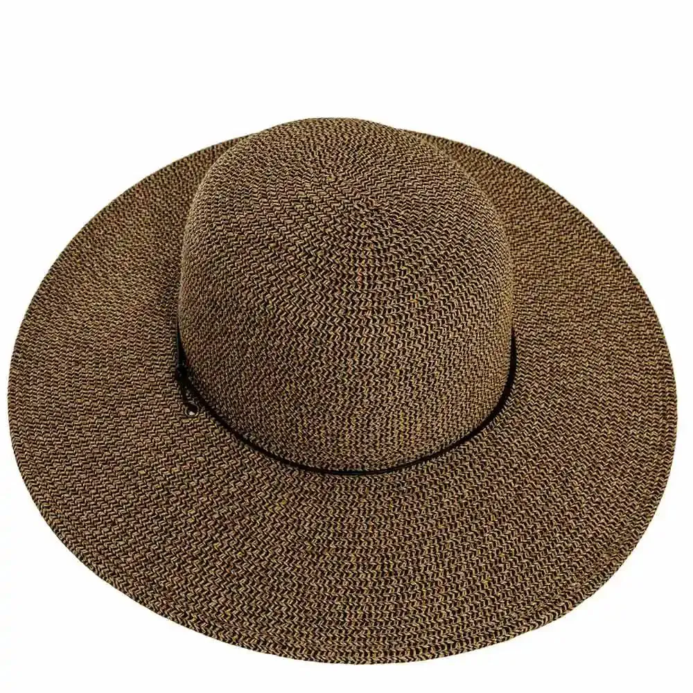 Trevi | Womens Wide Brim Straw Sun Hat