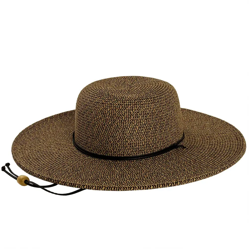 Trevi | Womens Wide Brim Straw Sun Hat