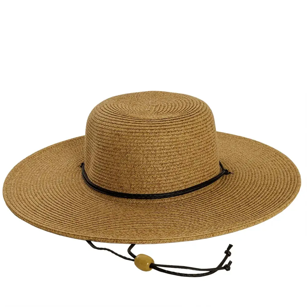 Trevi | Womens Wide Brim Straw Sun Hat