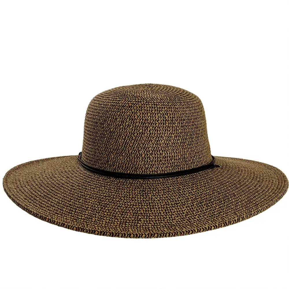Trevi | Womens Wide Brim Straw Sun Hat