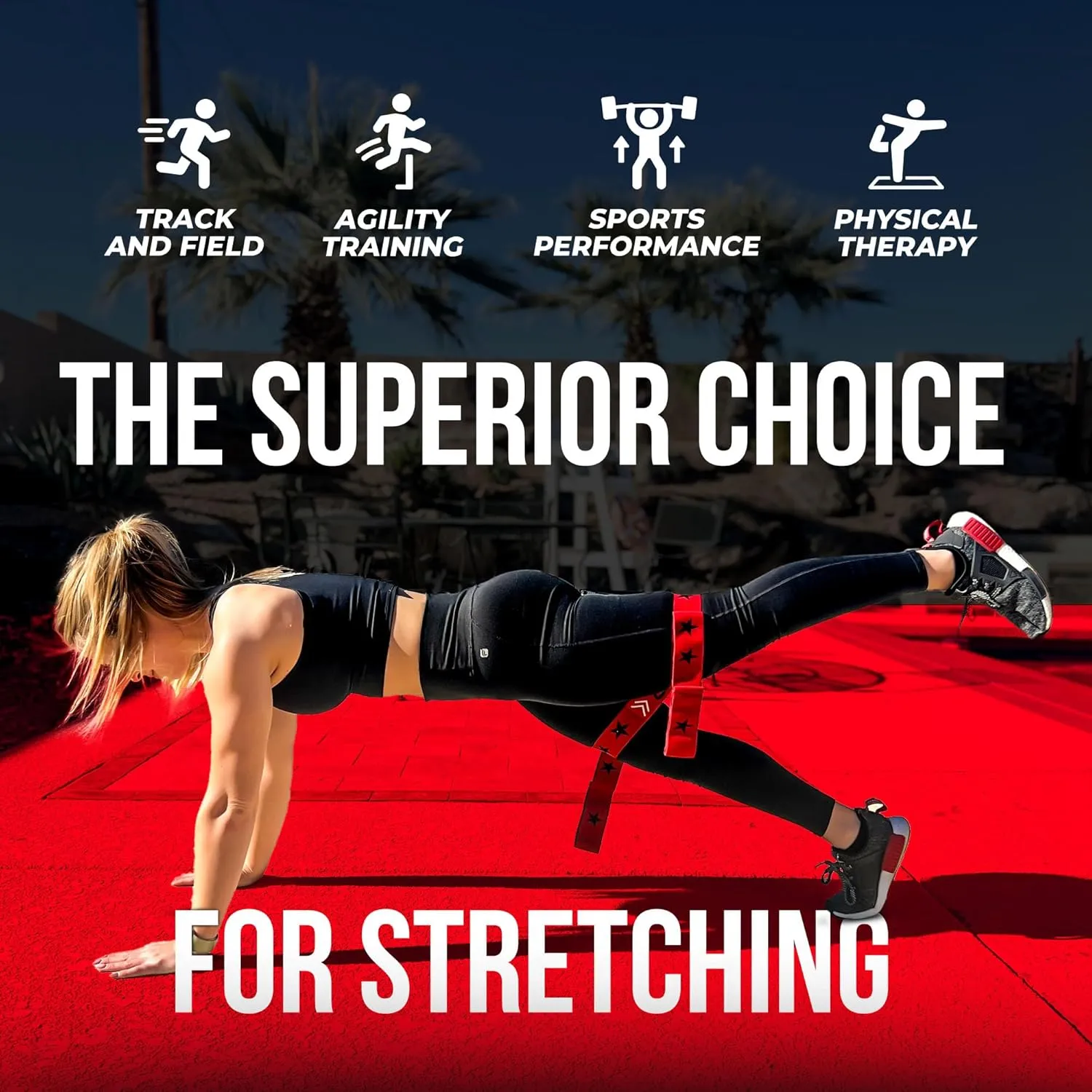 Two8 Bands Multi Loop Bands - Athletic Training Bands, Sports Performance Equipment Strength Conditioning Bands, Speed & Agility Bands - Resistance Bands for Strength Training Legs, Knee, Hip & Back
