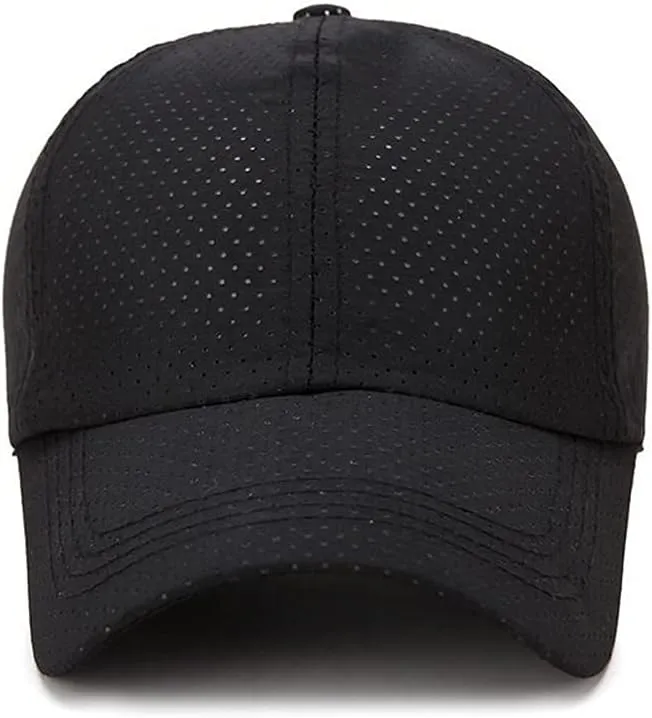 YuMENo Summer Mesh Baseball Cap Breathable Quick Dry Sports Running Trucker Hat for Men Women